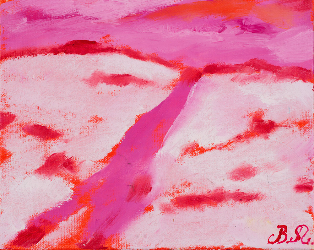 Różowy pejzaż | Pink Landscape | Rosa Landschaft, 2015, 24 × 30 cm