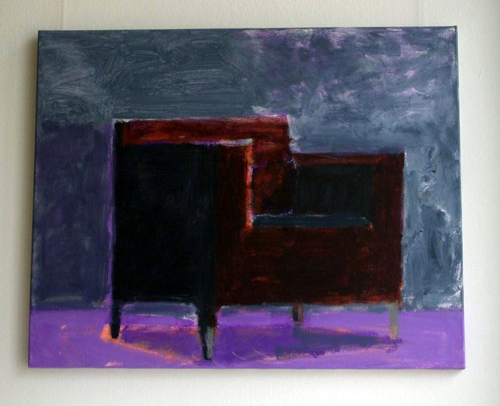 Radek Zielonka - Armchair (Acrylic on Canvas | Wymiary: 81 x 65 cm | Cena: 4000 PLN)