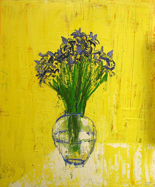 Jacek Łydżba : Flowers : Oil on canvas