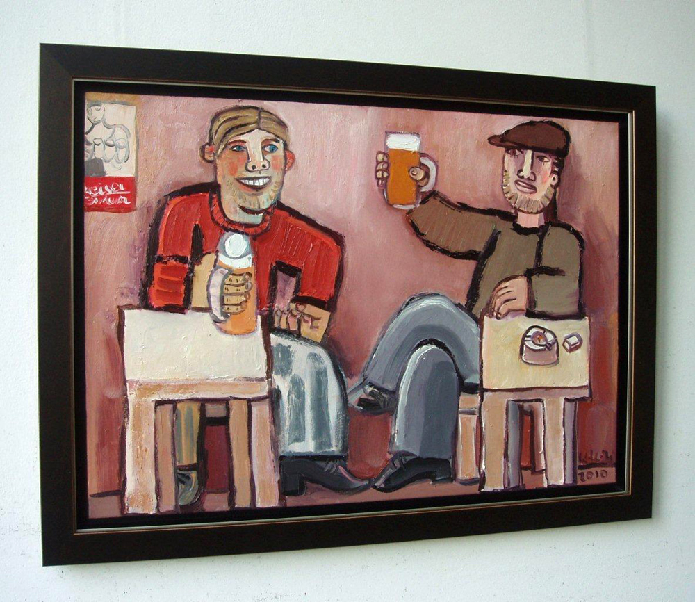Krzysztof Kokoryn - Cheers! (Oil on canvas | Wymiary: 106 x 79 cm | Cena: 9000 PLN)