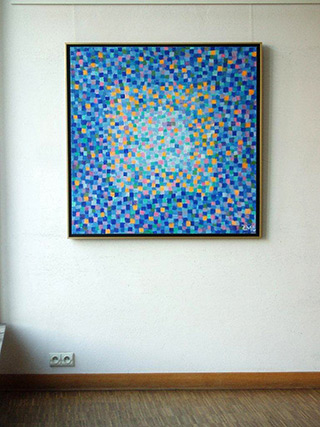 Zofia Matuszczyk-Cygańska : Blue : Oil on canvas