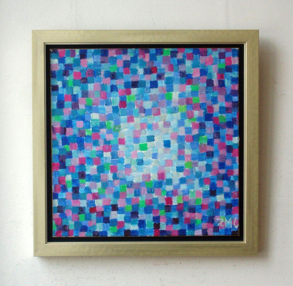 Zofia Matuszczyk-Cygańska - Blue (Oil on canvas | Wymiary: 73 x 73 cm | Cena: 6000 PLN)