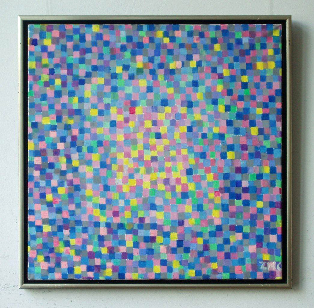 Zofia Matuszczyk-Cygańska - Blue (Oil on canvas | Wymiary: 85 x 85 cm | Cena: 7000 PLN)