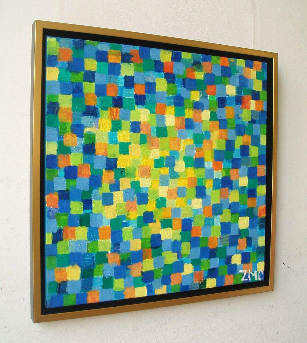 Zofia Matuszczyk-Cygańska - Cheerful (Oil on canvas | Wymiary: 55 x 55 cm | Cena: 8500 PLN)