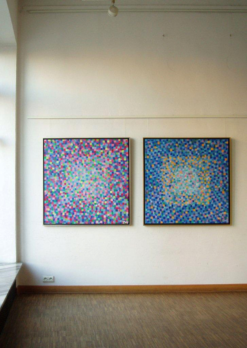Zofia Matuszczyk-Cygańska - Purple Blue (Oil on canvas | Wymiary: 115 x 115 cm | Cena: 12000 PLN)