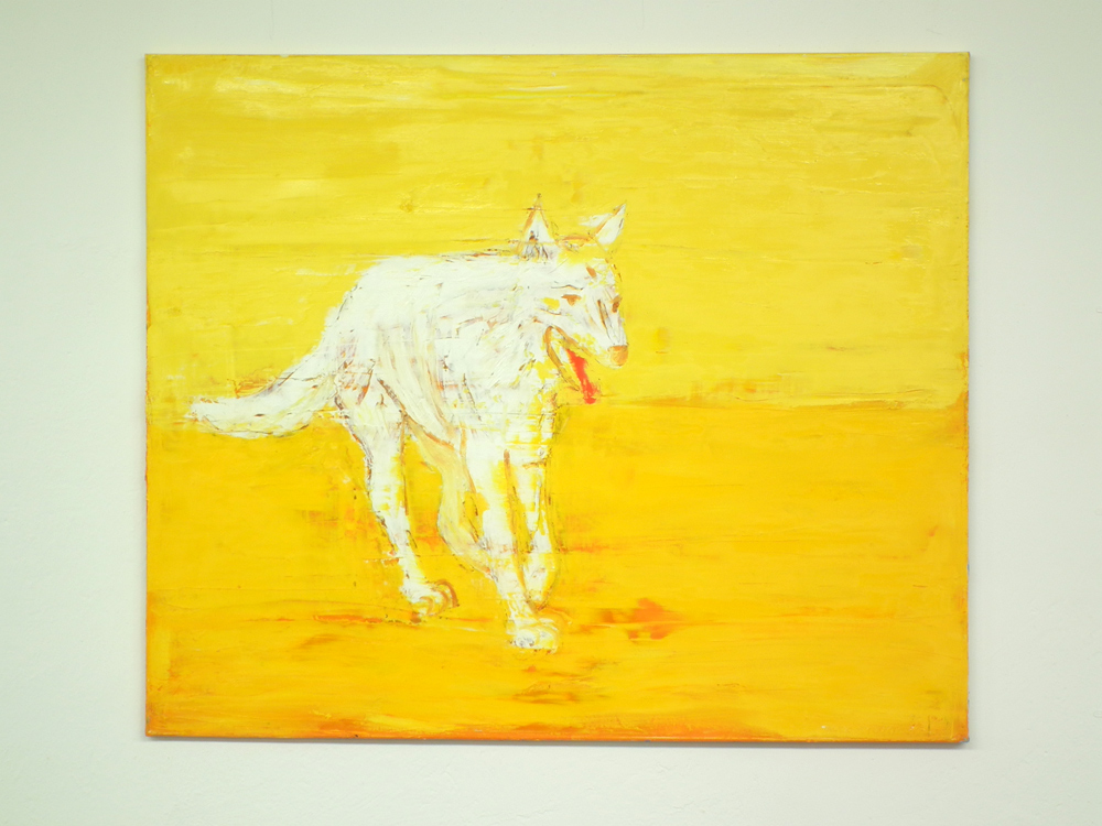 Jacek Łydżba - Wolf (Oil on Canvas | Größe: 120 x 100 cm | Preis: 7000 PLN)