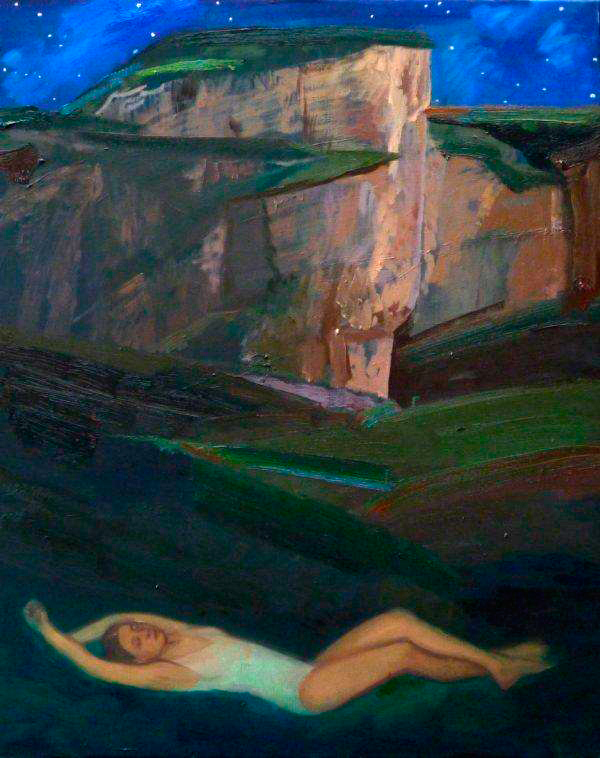 Katarzyna Karpowicz - Dream at Hanging Rock (Oil on Canvas | Wymiary: 65 x 81 cm | Cena: 3900 PLN)