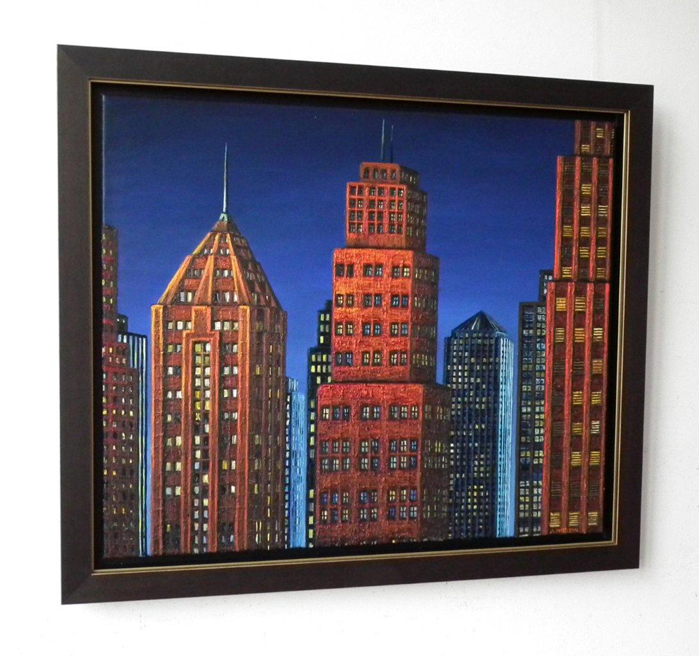 Adam Patrzyk - City (Oil on Canvas | Size: 104 x 89 cm | Price: 13000 PLN)