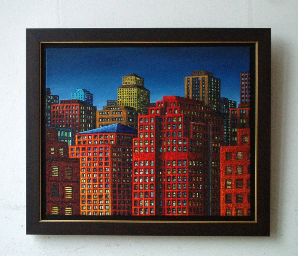Adam Patrzyk - City (Oil on Canvas | Wymiary: 87 x 74 cm | Cena: 12000 PLN)
