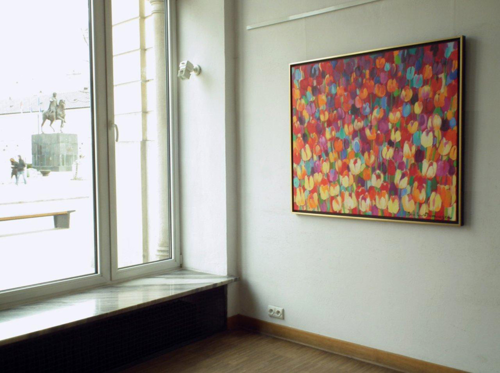 Beata Murawska - Tulips field (Oil on Canvas | Wymiary: 125 x 105 cm | Cena: 6500 PLN)