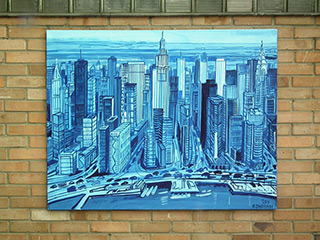 Edward Dwurnik : New York : Oil on Canvas