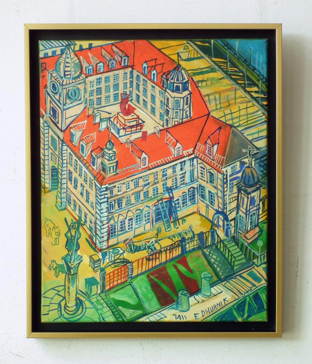 Edward Dwurnik - Warsaw - Royale Castle (Oil on Canvas | Wymiary: 51 x 60 cm | Cena: 6500 PLN)