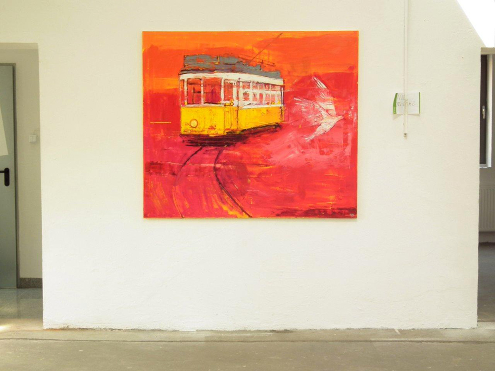 Jacek Łydżba - Lisabon (Oil on Canvas | Wymiary: 150 x 130 cm | Cena: 9000 PLN)