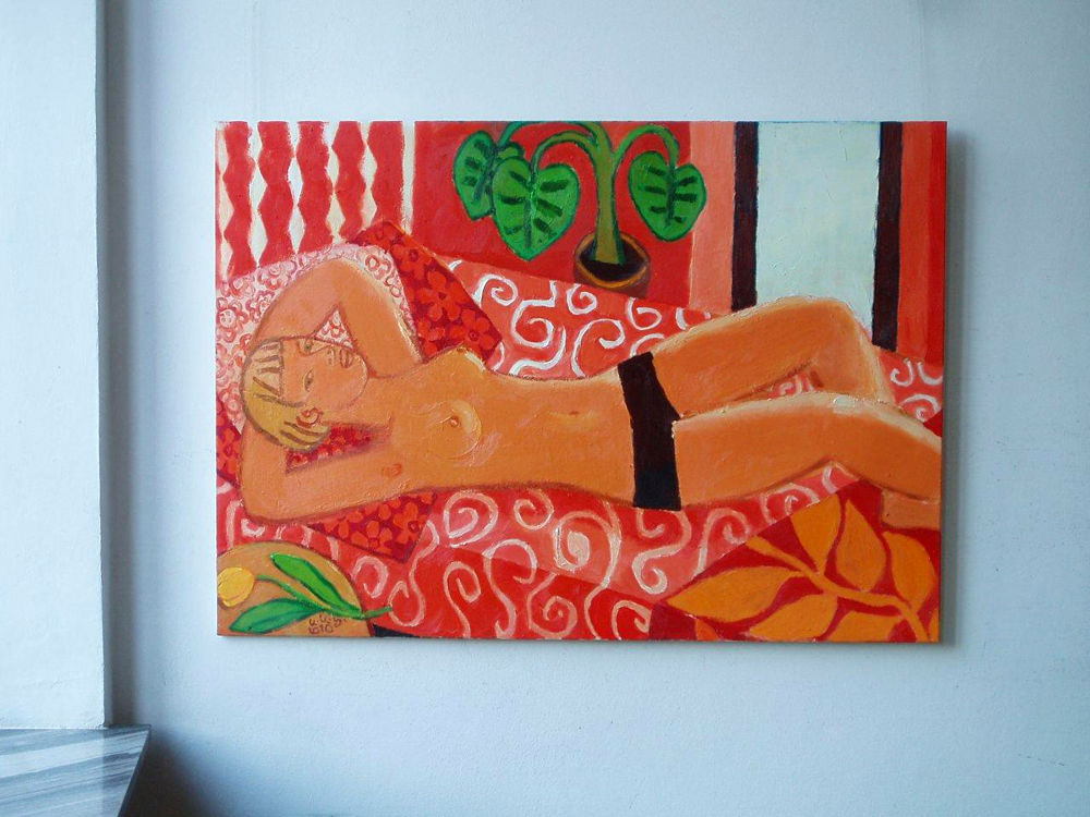 Krzysztof Kokoryn - Nude (Oil on Canvas | Wymiary: 140 x 100 cm | Cena: 9500 PLN)