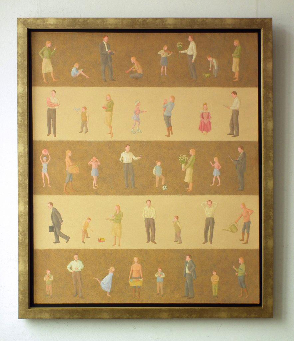 Mikołaj Kasprzyk - Familie M. (Oil on Canvas | Wymiary: 113 x 133 cm | Cena: 10000 PLN)