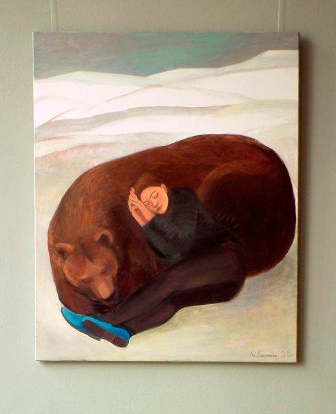 Katarzyna Karpowicz - Winter sleep (Oil on Canvas | Wymiary: 81 x 100 cm | Cena: 5000 PLN)