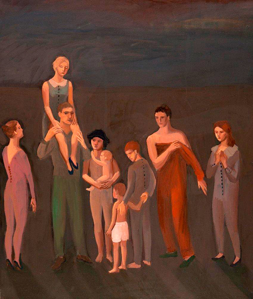 Katarzyna Karpowicz - Family (Oil on Canvas | Wymiary: 63 x 73 cm | Cena: 4500 PLN)