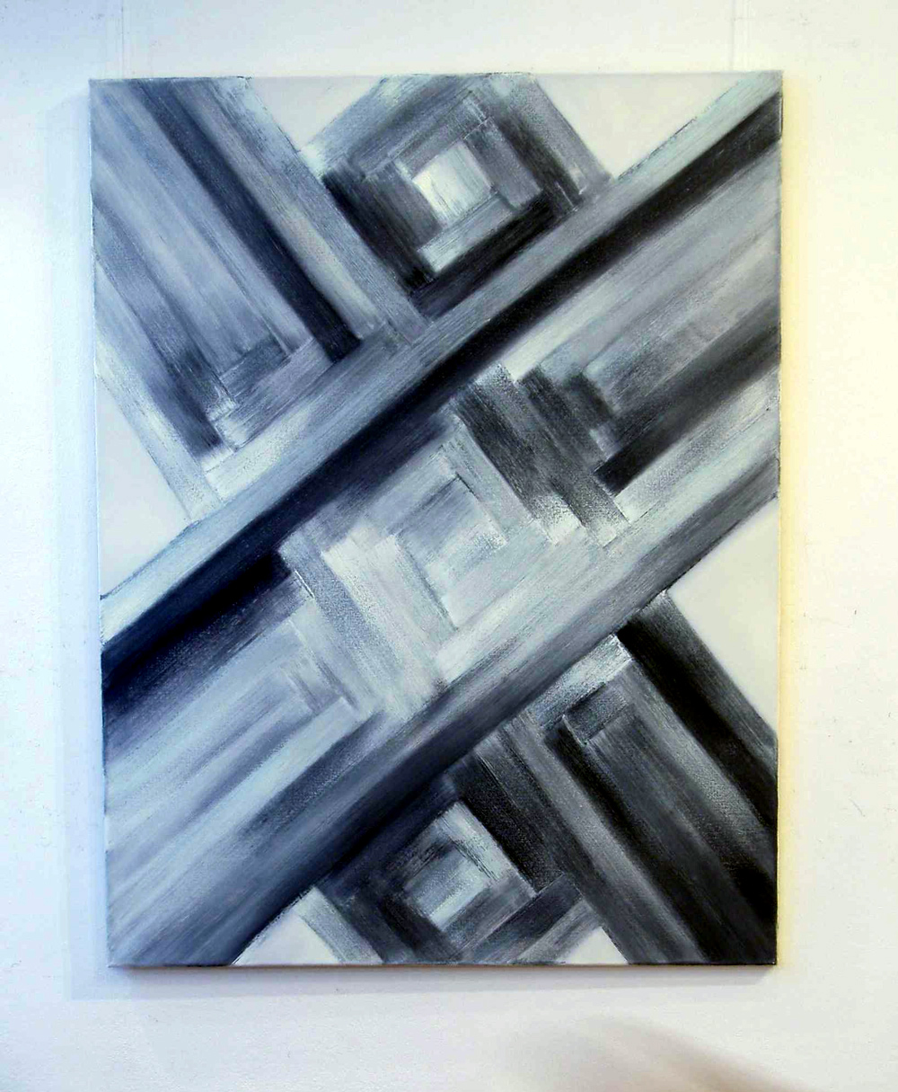 Anna Podlewska - Gray (Oil on Canvas | Wymiary: 100 x 130 cm | Cena: 5000 PLN)