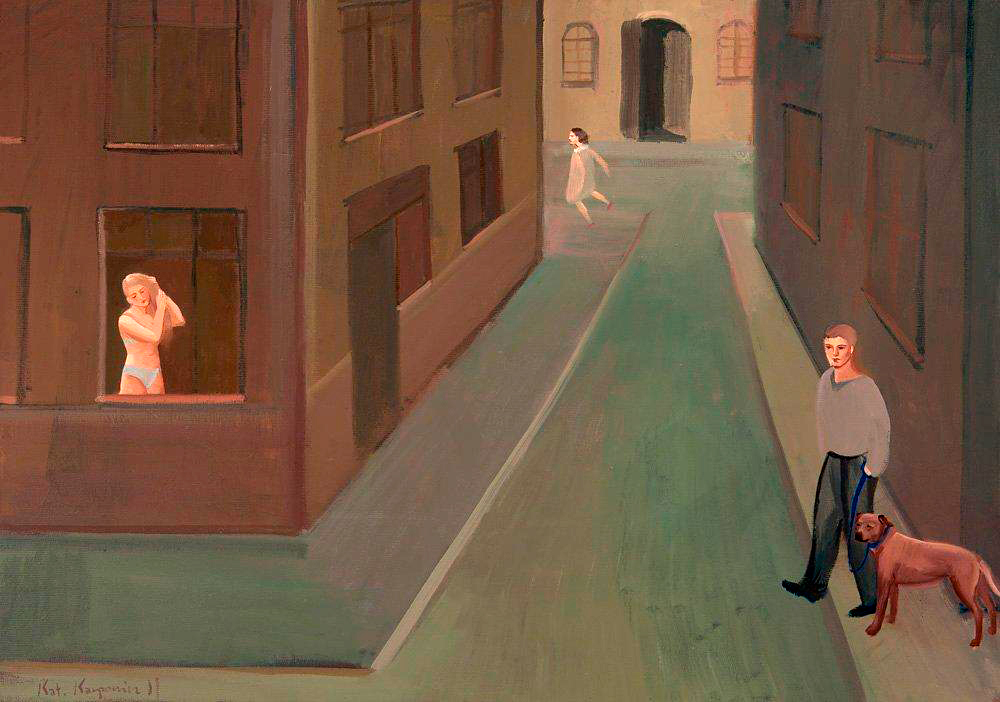 Katarzyna Karpowicz - Street (Oil on Canvas | Größe: 92 x 65 cm | Preis: 4500 PLN)