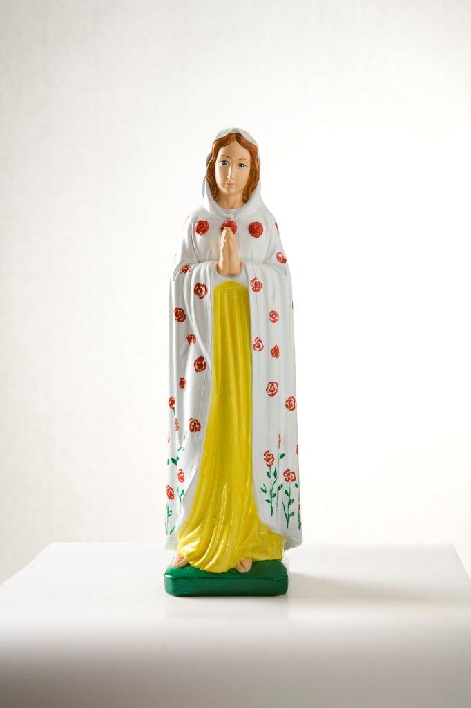 Jacek Łydżba - Rosa Mystica (Our Lady of Fátima) (Gypsum, enamel | Wymiary: 0 x 42 cm | Cena: 900 PLN)