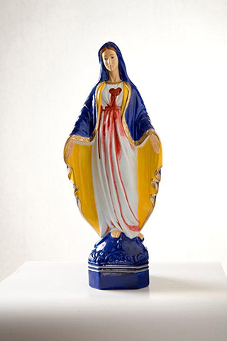 Jacek Łydżba : The Immaculate Mary (Our Lady of Lourdes) III : Gypsum, enamel