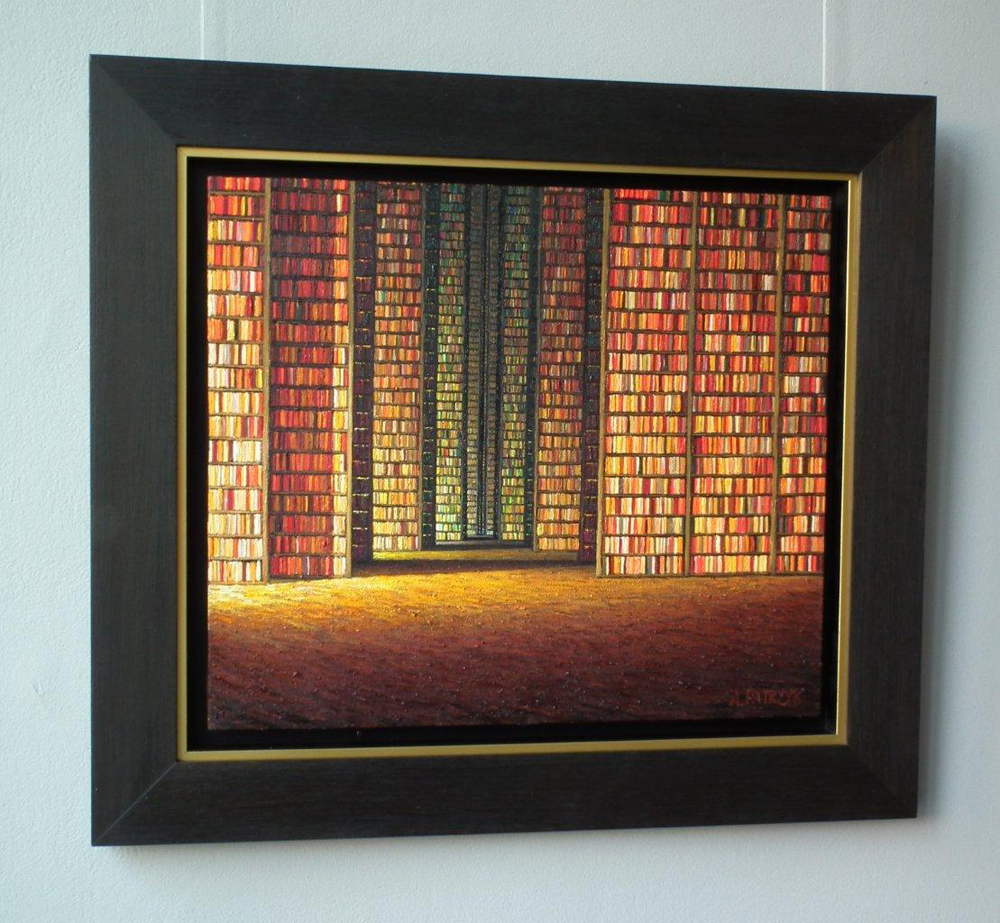 Adam Patrzyk - Library (Oil on Canvas | Wymiary: 73 x 65 cm | Cena: 12000 PLN)
