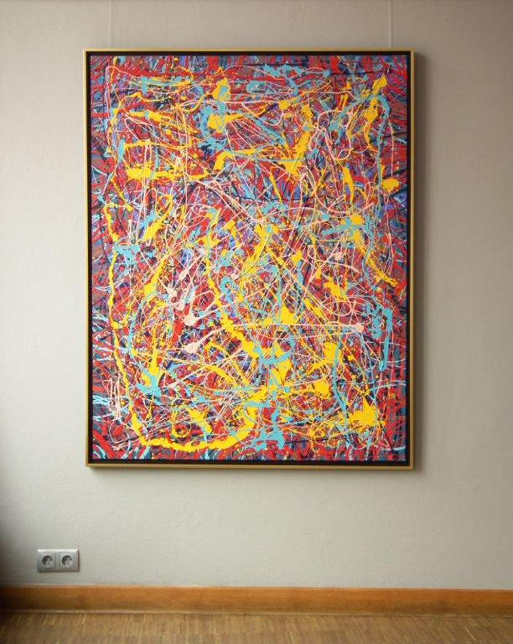 Edward Dwurnik - Abstract painting No 72 (Oil on Canvas | Size: 119 x 151 cm | Price: 29000 PLN)