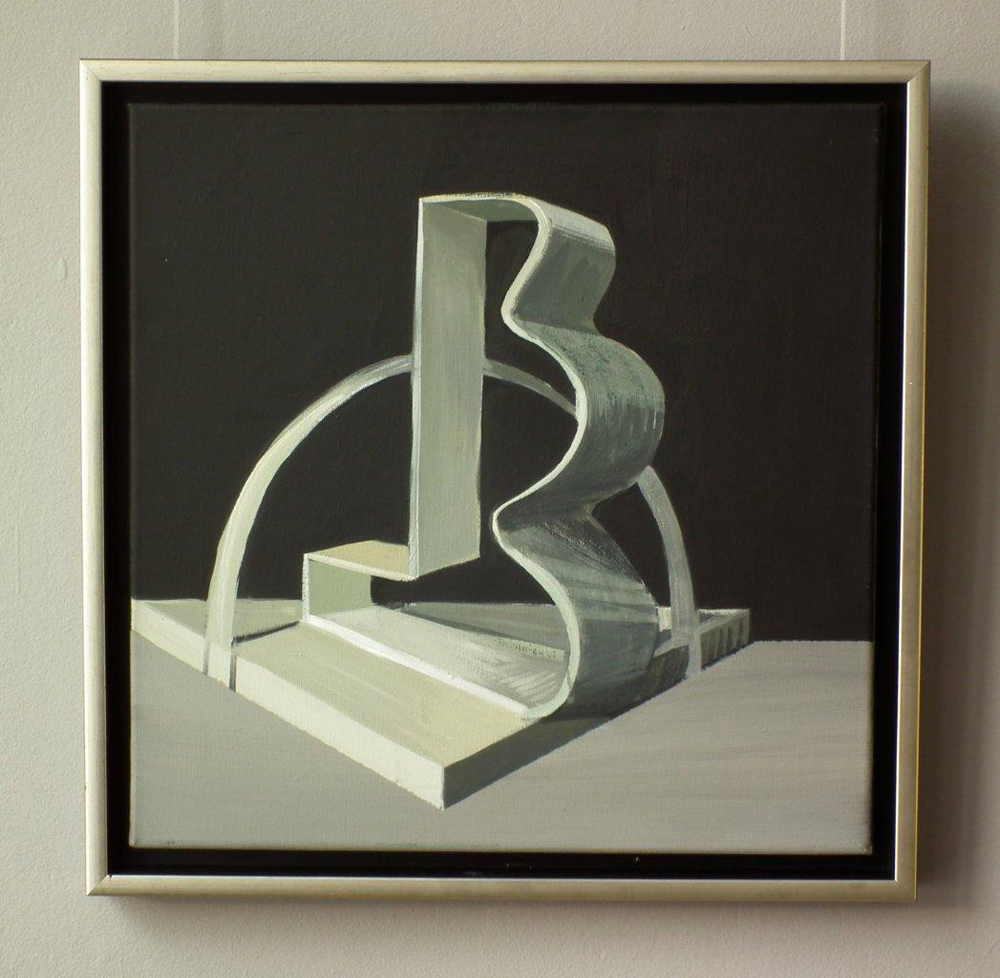 Maria Kiesner - Composition after Kobro (Tempera on Canvas | Size: 45 x 45 cm | Price: 3500 PLN)