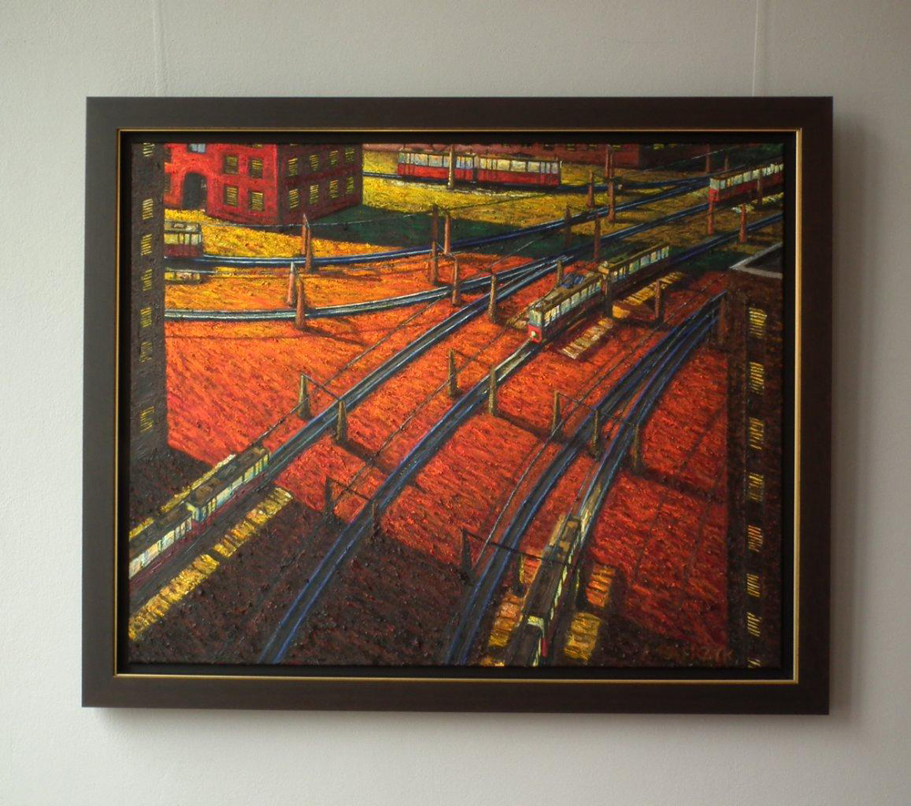 Adam Patrzyk - Trams (Oil on Canvas | Wymiary: 114 x 94 cm | Cena: 16000 PLN)