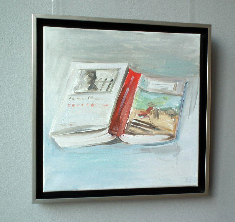 Bogna Gniazdowska - Open book (Oil on Canvas | Size: 45 x 45 cm | Price: 1200 PLN)