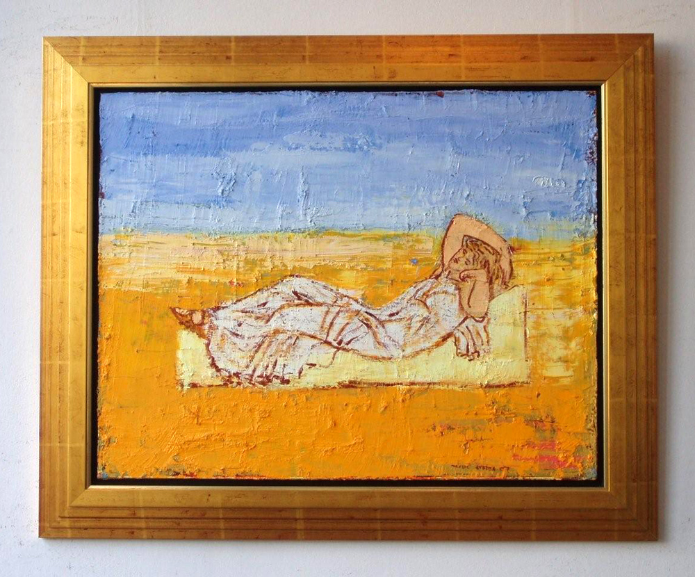 Jacek Łydżba - Ariadna (Oil on Canvas | Wymiary: 112 x 92 cm | Cena: 6500 PLN)