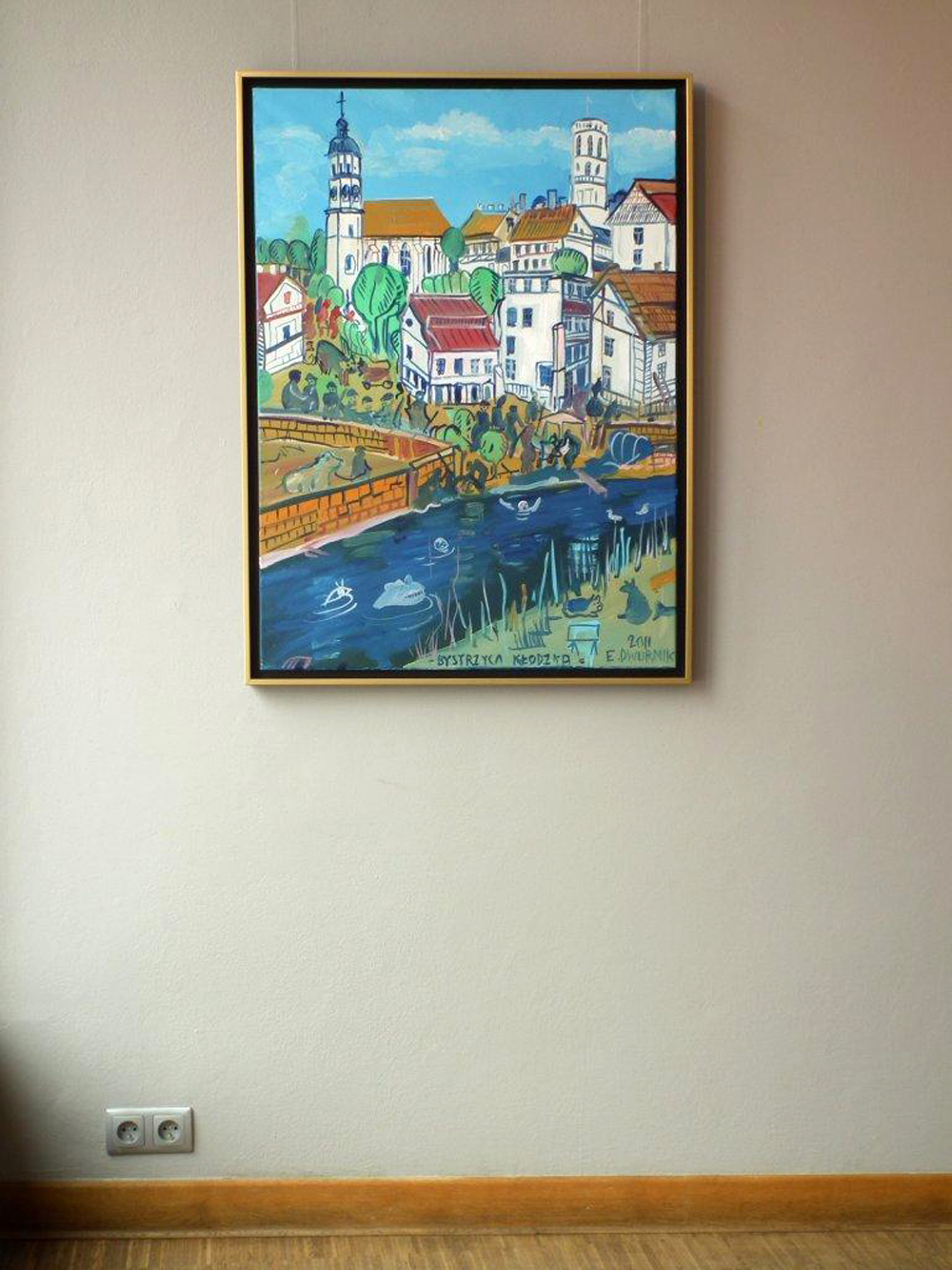 Edward Dwurnik - Bystrzyca Kłodzka (Oil on Canvas | Größe: 78 x 105 cm | Preis: 12000 PLN)