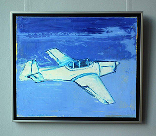 Jacek Łydżba : White plane : Oil on Canvas