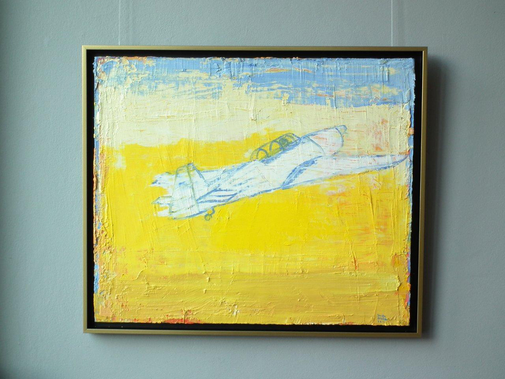 Jacek Łydżba - Plane (Oil on Canvas | Wymiary: 79 x 66 cm | Cena: 3800 PLN)