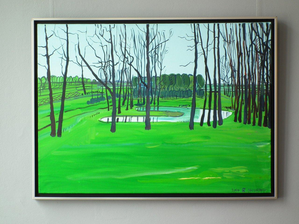 Edward Dwurnik - Garden (Oil on Canvas | Wymiary: 105 x 79 cm | Cena: 12000 PLN)