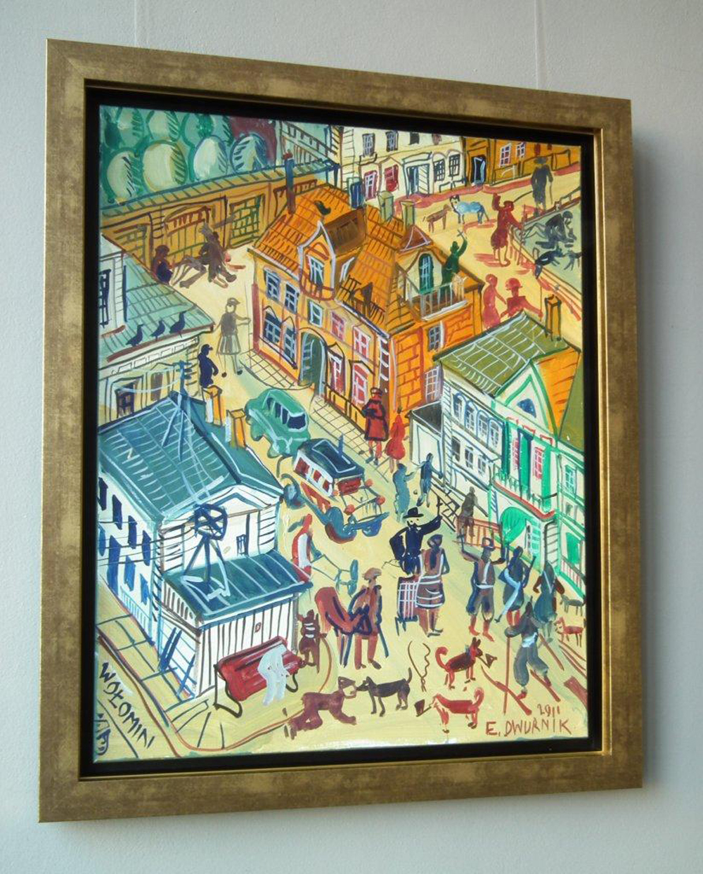 Edward Dwurnik - Wołomin (Oil on Canvas | Size: 78 x 94 cm | Price: 11000 PLN)