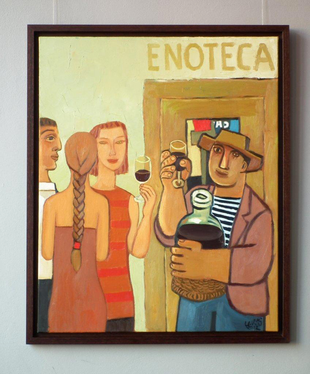 Krzysztof Kokoryn - Enoteca (Oil on Canvas | Wymiary: 89 x 108 cm | Cena: 11000 PLN)