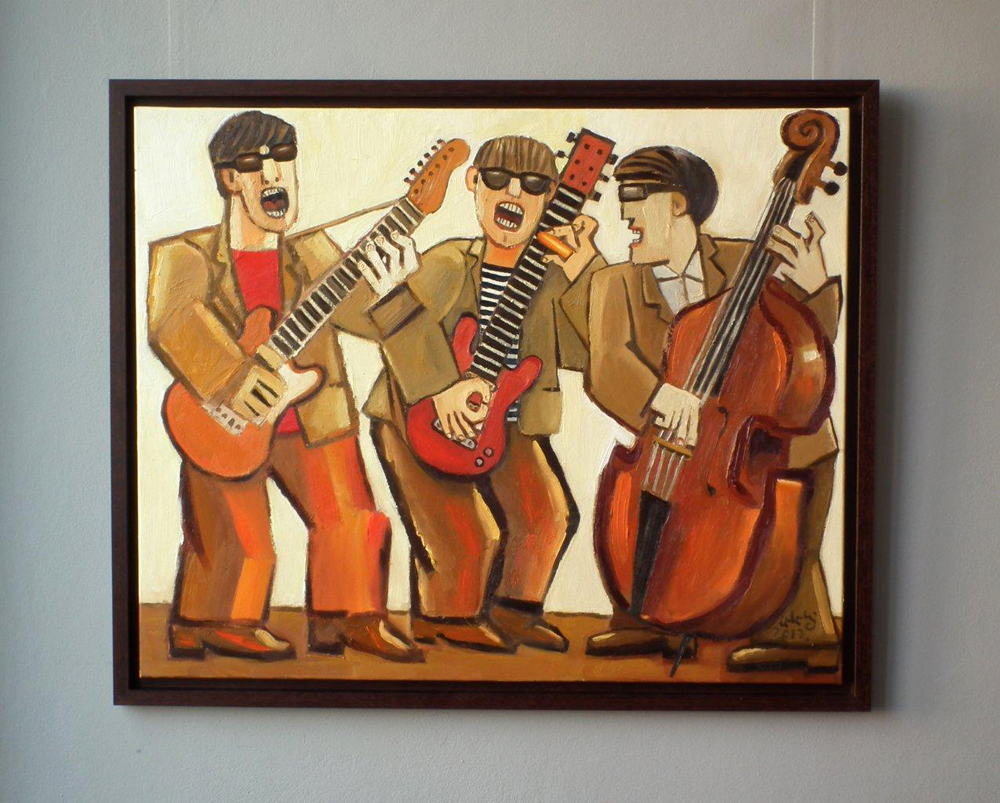 Krzysztof Kokoryn - Trio (Oil on Canvas | Size: 108 x 89 cm | Price: 8500 PLN)
