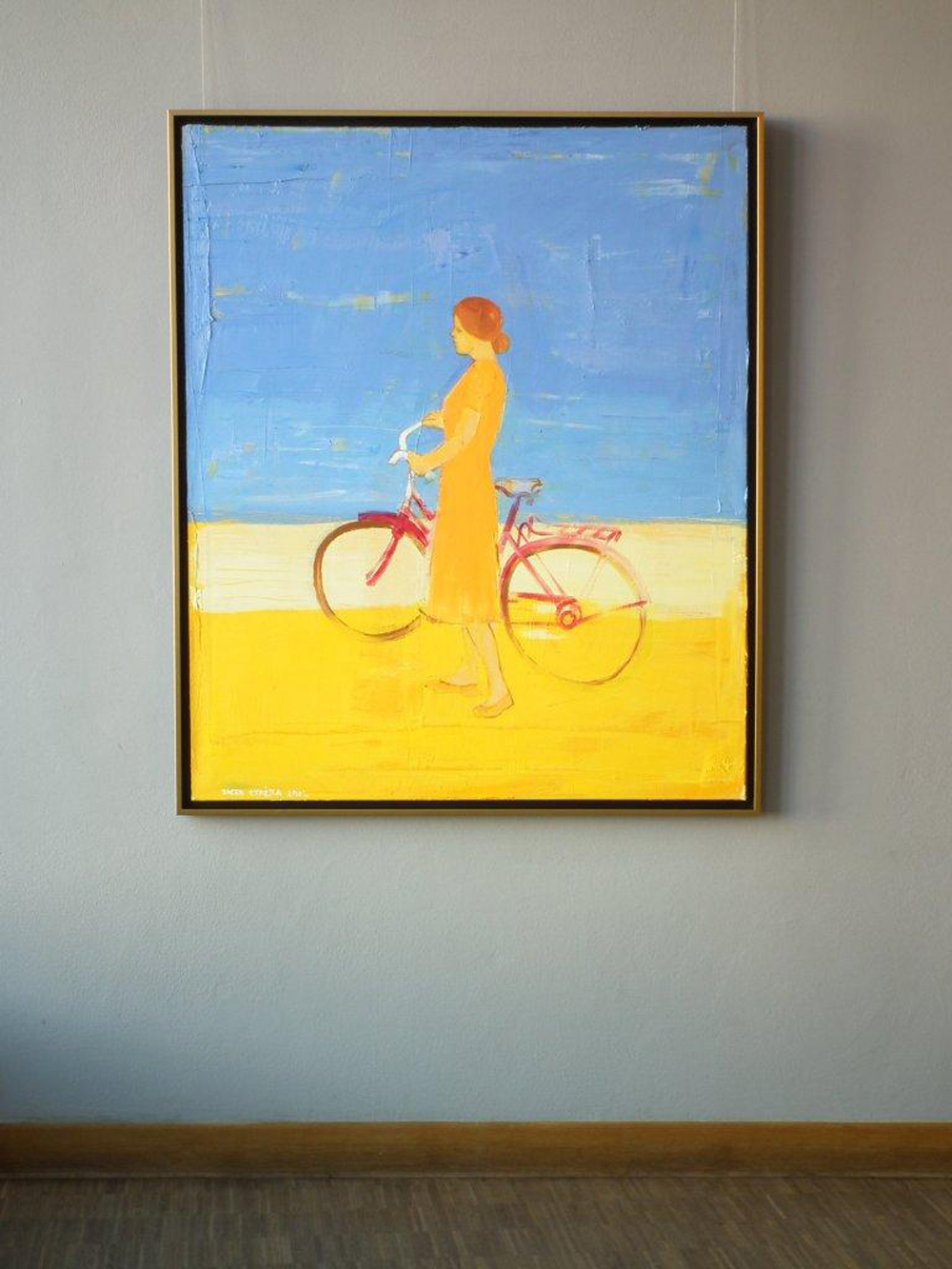Jacek Łydżba - Bicykle (Oil on Canvas | Wymiary: 105 x 125 cm | Cena: 7000 PLN)