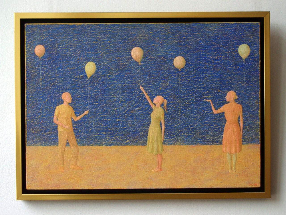 Mikołaj Kasprzyk - Balloons (Oil on Canvas | Größe: 59 x 44 cm | Preis: 3500 PLN)