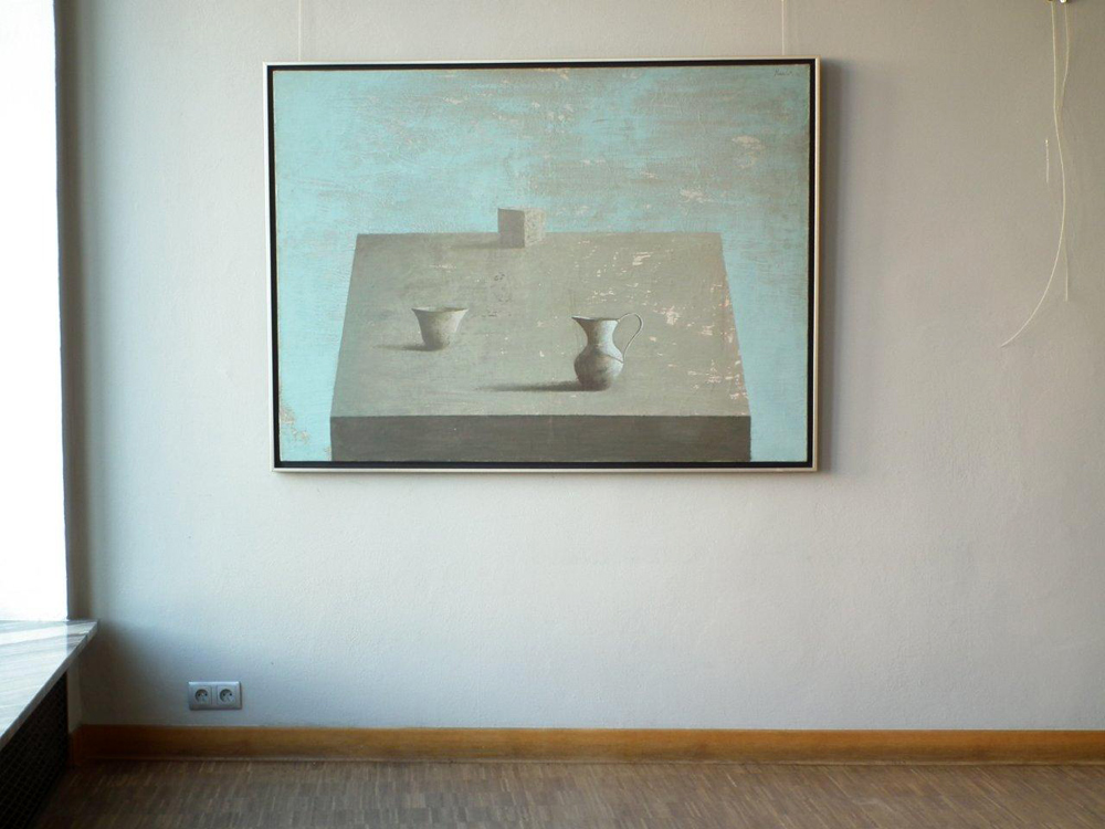 Łukasz Huculak - Three things on the table (Oil on Canvas | Wymiary: 135 x 105 cm | Cena: 11000 PLN)