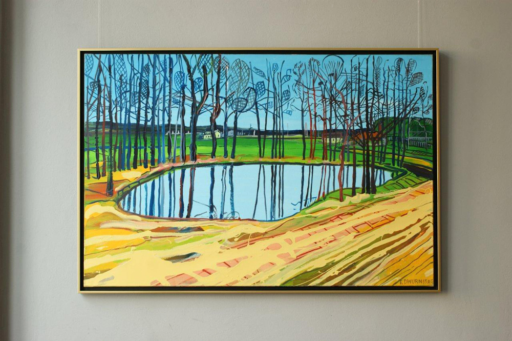 Edward Dwurnik - Brzozówka (Oil on Canvas | Size: 151 x 102 cm | Price: 16000 PLN)