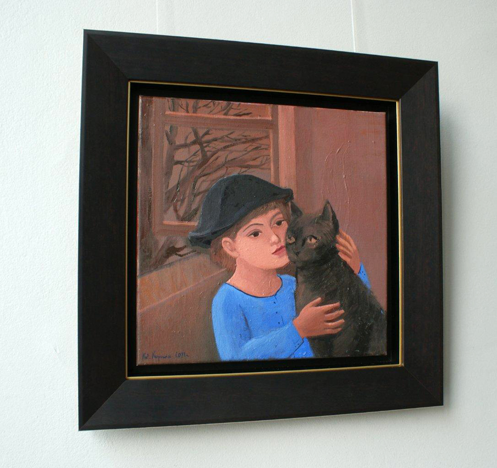 Katarzyna Karpowicz - Friendship from childhood (Oil on Canvas | Size: 57 x 57 cm | Price: 4400 PLN)