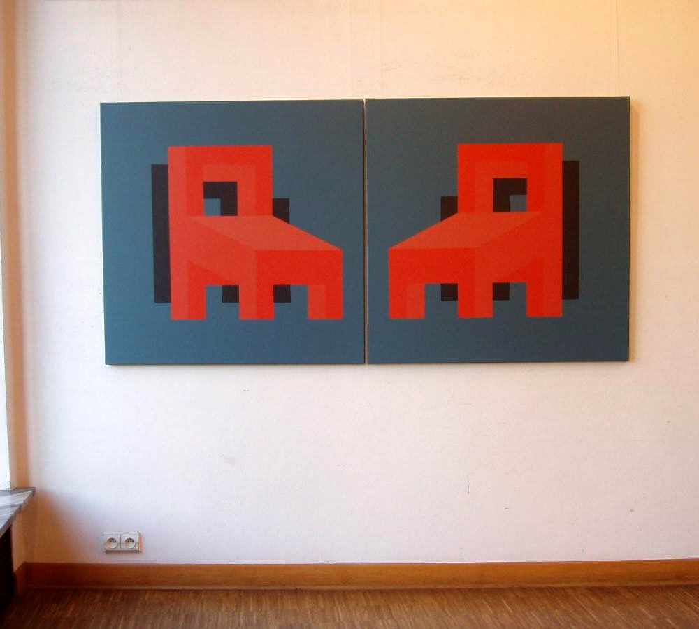 Radek Zielonka - Compromise (Acrylic on Canvas | Größe: 100 x 200 cm | Preis: 7000 PLN)