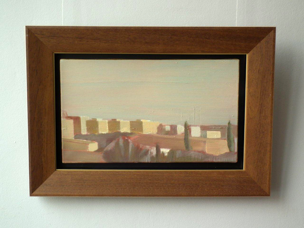 Piotr Bukowski - District in the autumn light (Oil on Canvas | Size: 63 x 44 cm | Price: 3500 PLN)