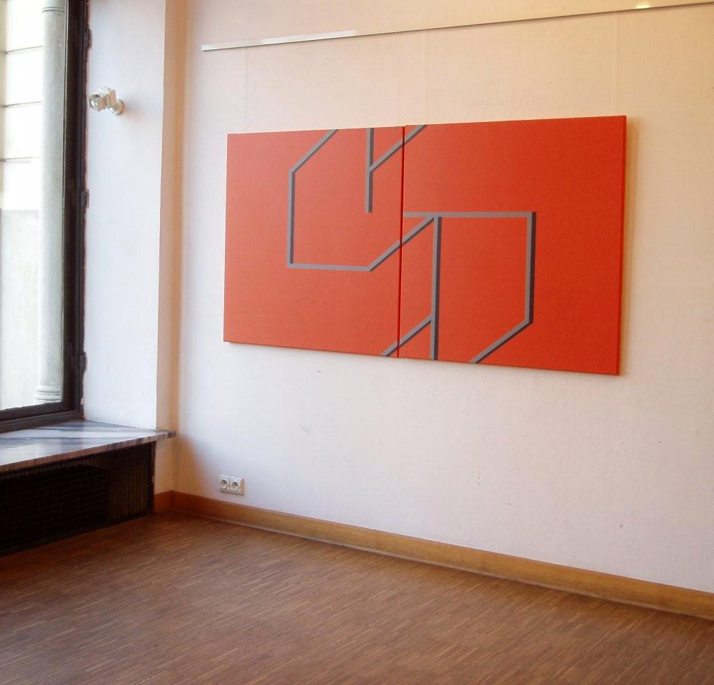 Radek Zielonka - Synergie (Acrylic on Canvas | Wymiary: 200 x 100 cm | Cena: 6000 PLN)