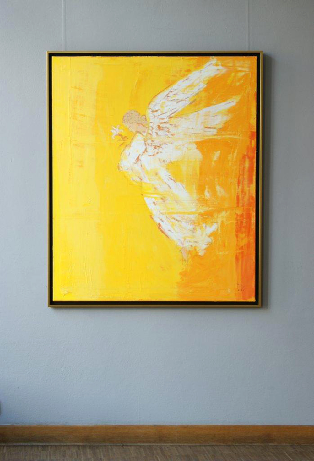 Jacek Łydżba - Angel (Oil on Canvas | Size: 105 x 125 cm | Price: 7000 PLN)