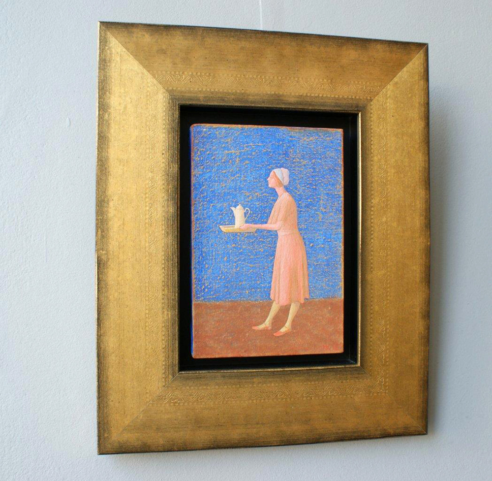 Mikołaj Kasprzyk - Tea (Oil on Canvas | Size: 41 x 49 cm | Price: 2900 PLN)