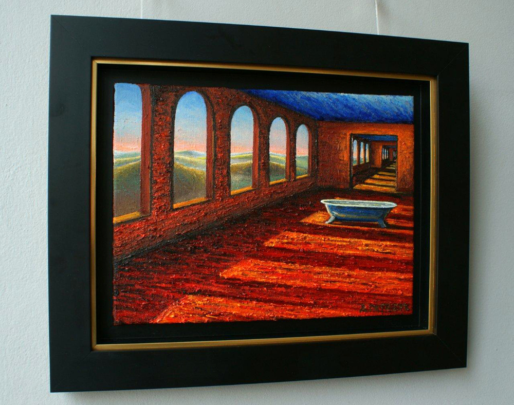 Adam Patrzyk - Suite with bath (Oil on Canvas | Wymiary: 56 x 45 cm | Cena: 9000 PLN)