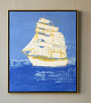 Jacek Łydżba : Sailing ship : Oil on Canvas